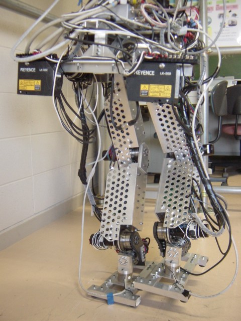 Biped Walking Robot with Laser Sensor